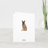 Deutsche Schäferhunde Welpenhund - Blankokarte Karte (Rückseite)