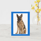 Deutsche Schäferhunde Welpenhund - Blankokarte Karte (Gelbe Blume)