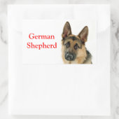 Deutsche Schäferhunde Welpenhundekleber / Labels Rechteckiger Aufkleber (Tasche)