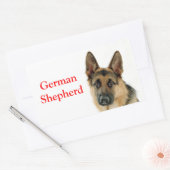 Deutsche Schäferhunde Welpenhundekleber / Labels Rechteckiger Aufkleber (Umschlag)