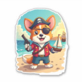 Deutsche Schäferhündin Aufkleber (Vorderseite)