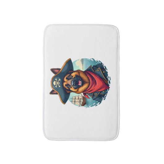 Deutsche Schäferhündin Badematte (Vorderseite Vertikal)