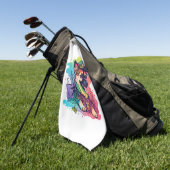 Deutsche Schäferhündin Golfhandtuch (Gras)