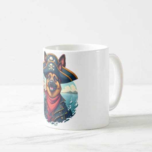 Deutsche Schäferhündin Kaffeetasse (VorderseiteRechts)