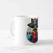 Deutsche Schäferhündin Kaffeetasse (Vorderseite Links)