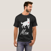 Deutsche Schäferhündin Mama T-Shirt (Vorne ganz)