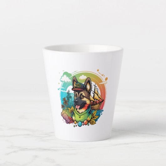 Deutsche Schäferhündin Milchtasse (Vorderseite)