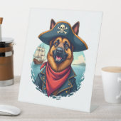 Deutsche Schäferhündin Sockelschild (In Situ)