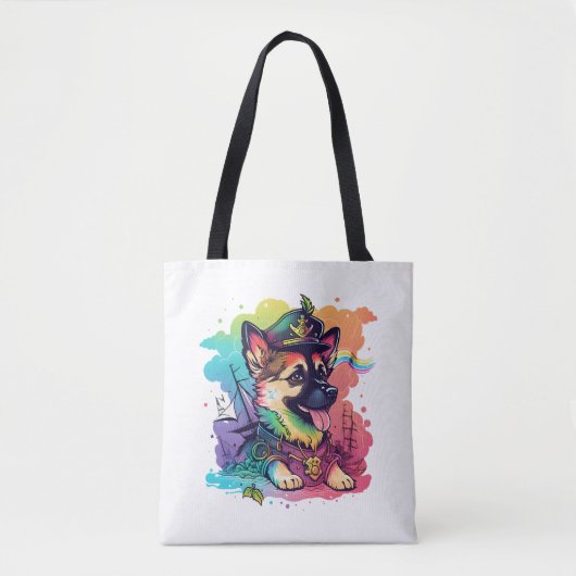 Deutsche Schäferhündin Tasche (Vorderseite)