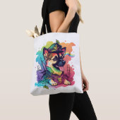 Deutsche Schäferhündin Tasche (Von Nahem)