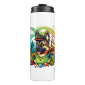 Deutsche Schäferhündin Thermosbecher (Vorderseite)