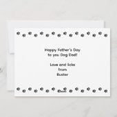 Deutsche Schäferhündin Vater Vatertag Custom Feiertagskarte (Rückseite)