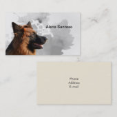 Deutsche Schäferhündin Visitenkarte (Vorne/Hinten)