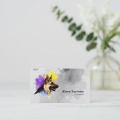 Deutsche Schäferhündin Visitenkarte (Stehend Vorderseite)