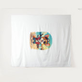 Deutsche Schäferhündin Wandteppich (Vorderseite (Horizontal))