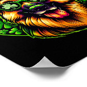 Deutsche Schäferin Dog St Patricks Day Rainbow Wom Poster (Ecke)