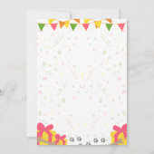 Deutsche Schäferin zum Geburtstag Einladung (Rückseite)