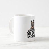 Deutsche Schäferkleber - ich bedaure, dass mein Hu Kaffeetasse (Vorderseite Links)