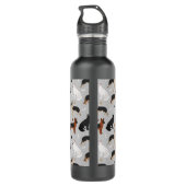 Deutsche Schäferknochen und Klauen Edelstahlflasche (Rückseite)