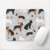 Deutsche Schäferknochen und Klauen Mousepad (Mit Mouse)