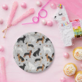 Deutsche Schäferknochen und Klauen Pappteller (Party)