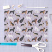 Deutsche Schäferknochen und Klauen Seidenpapier (Handwerk)