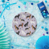 Deutsche Schäferknochen und -papierplatte Pappteller (Party)