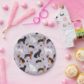 Deutsche Schäferknochen und -papierplatte Pappteller (Party)