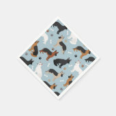Deutsche Schäferknochen und Paws Napkins Serviette (Ecke)