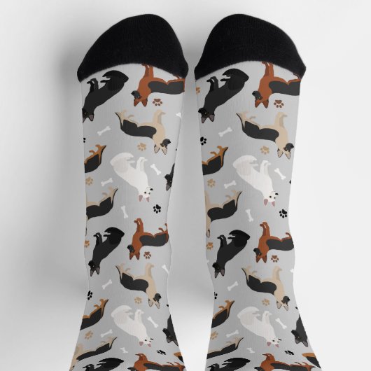 Deutsche Schäferknochen und Paws Socken (Oben)