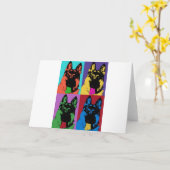 Deutsche Schäferkunst Karte (Gelbe Blume)