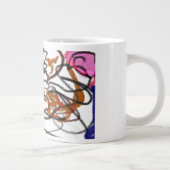 Deutsche Schäferkunst und Rose Jumbo-Tasse (Rechts)