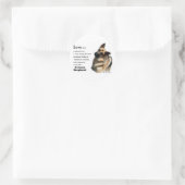 Deutsche Schäferkunstgeschenke Runder Aufkleber (Tasche)
