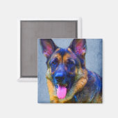 Deutsche Schäfermagnete Magnet (Vorderseite/Rückseite)