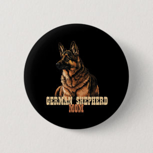 Deutsche Schäfermutter, Hundebesitzermutter, GSD M Button