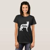 Deutsche Schäfermutter Muttertag Hundebesitzer Fam T-Shirt (Vorne ganz)