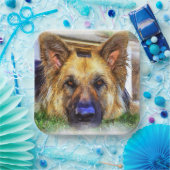 Deutsche Schäferpapierplatte Pappteller (Party)