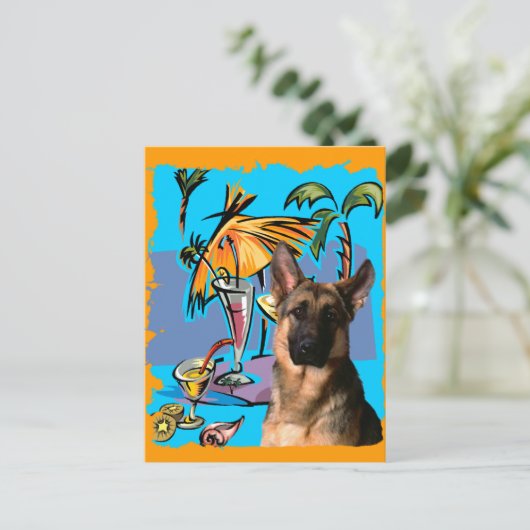 Deutsche SchäferparteiTime Postkarte (Stehend Vorderseite)