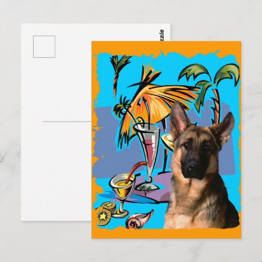 Deutsche SchäferparteiTime Postkarte (Vorne/Hinten)