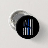 Deutsche Schäferpolizei Hund K9 Patriotic Button (Vorne & Hinten)