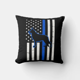 Deutsche Schäferpolizei Hund K9 Patriotic Kissen
