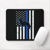 Deutsche Schäferpolizei Hund K9 Patriotic Mousepad (Mit Mouse)