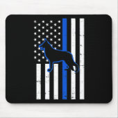 Deutsche Schäferpolizei Hund K9 Patriotic Mousepad (Vorne)