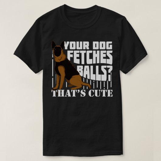 Deutsche Schäferpolizei - Hundeschützer - Geschenk T-Shirt (Design vorne)
