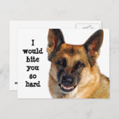 Deutsche Schäferpostkarte Postkarte (Vorne/Hinten)