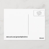 Deutsche Schäferpostkarte Postkarte (Rückseite)