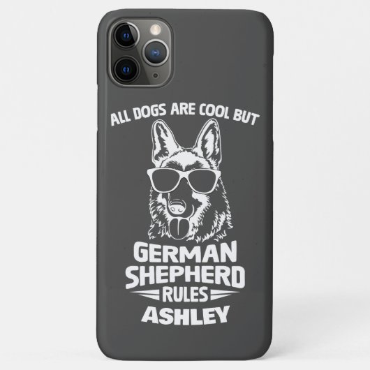 Deutsche Schäferregeln und Cooler Funny Dog Lover Case-Mate iPhone Hülle (Rückseite)