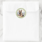 Deutsche Schäferrundkleber Runder Aufkleber (Tasche)