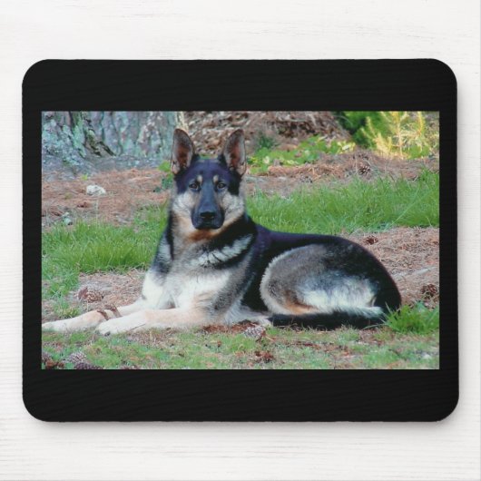 Deutsche Schäfers-Mausunterlage Mousepad (Vorne)