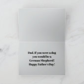 Deutsche Schäfertageskarte Karte (Innenseite)